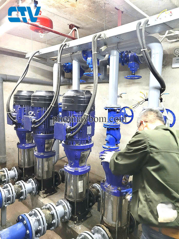 Bảo dưỡng hệ thống máy bơm đa tầng cánh trục đứng KSB uy tín, chất lượng