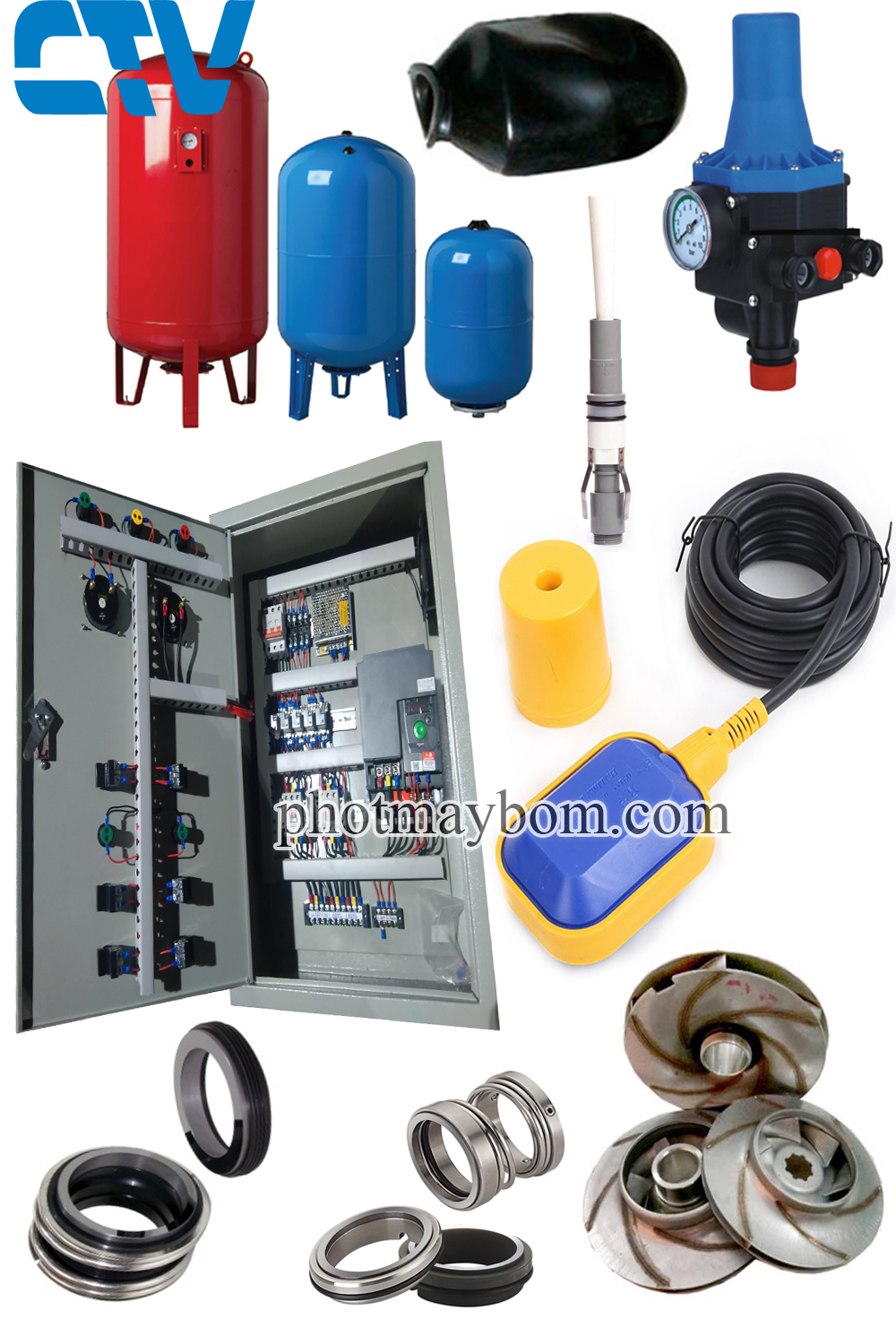 Linh Kiện Phụ Kiện Máy Bơm Nước Bao Gồm Những Gì?