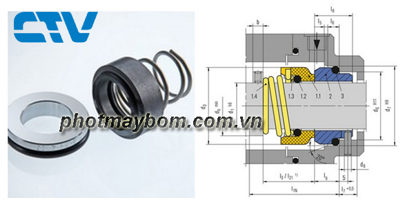 Phớt cơ khí Burgmann type M2N