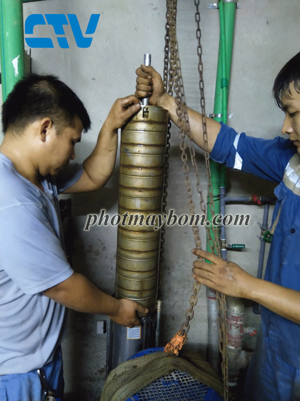 Sửa máy bơm trục đứng