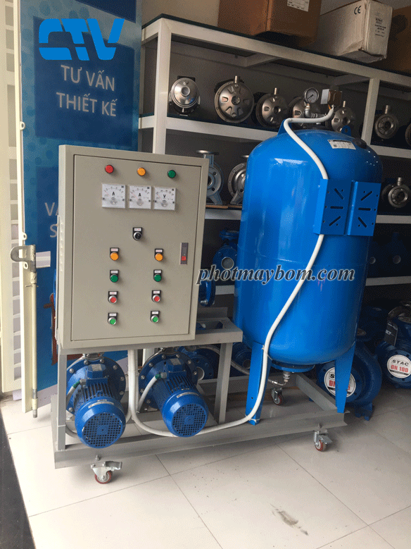 Lắp đặt hệ thống máy bơm tăng áp tại Cường Thịnh Vương