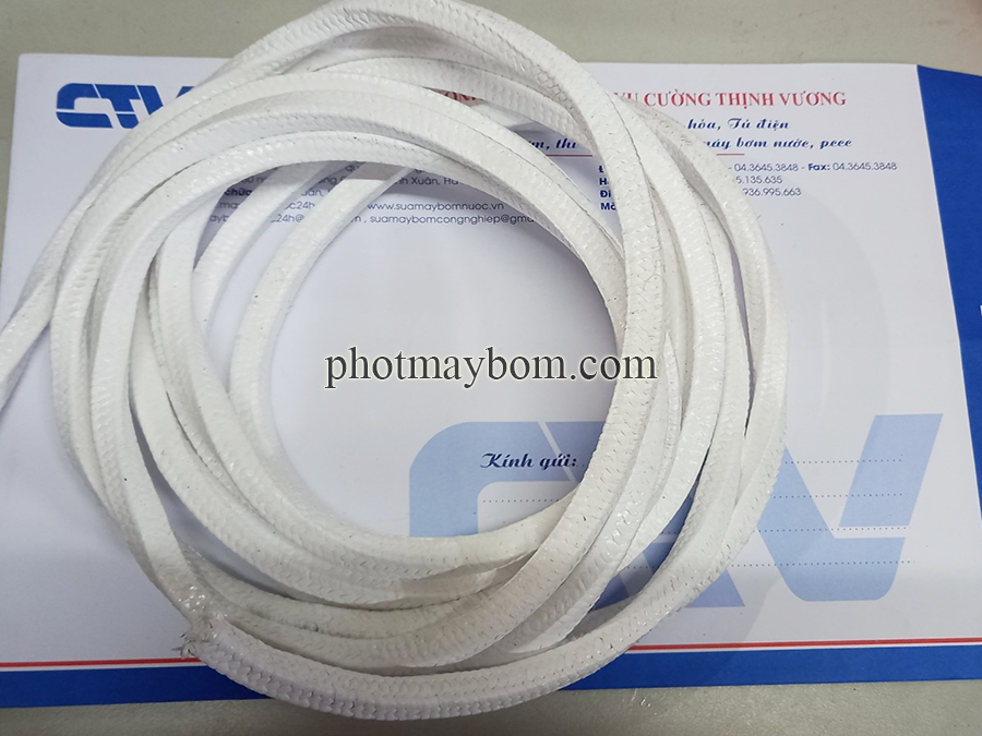 Dây tết chèn, phớt basituc, sợi túp làm kín trục bơm đường kính 14 mm