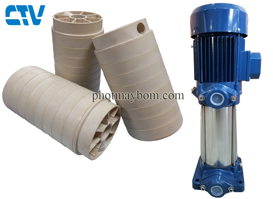 Cánh bơm đa tầng cánh nhựa Firmly UV3x7M - 0,75Kw