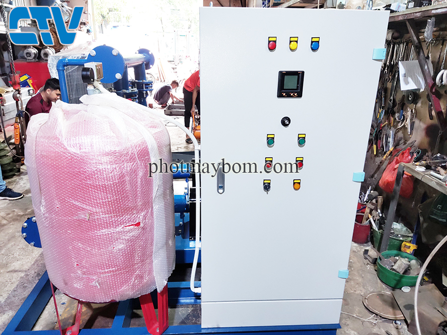 Thiết kế, lắp ráp hệ thống máy bơm tăng áp công nghiệp 37Kw điều khiển bằng biến tần