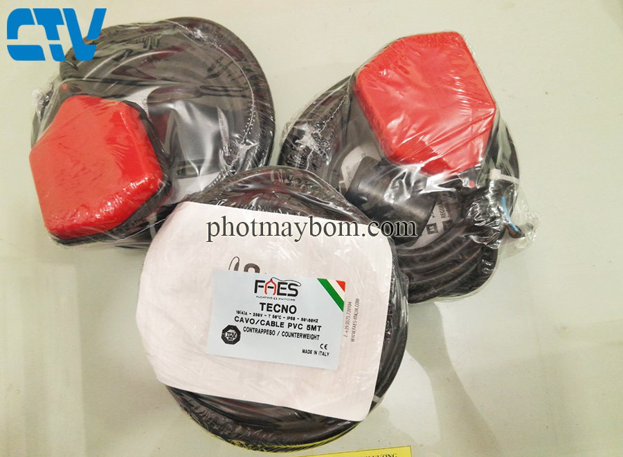 Phao báo mức nước F.A.E.S TECNO - 3 mét