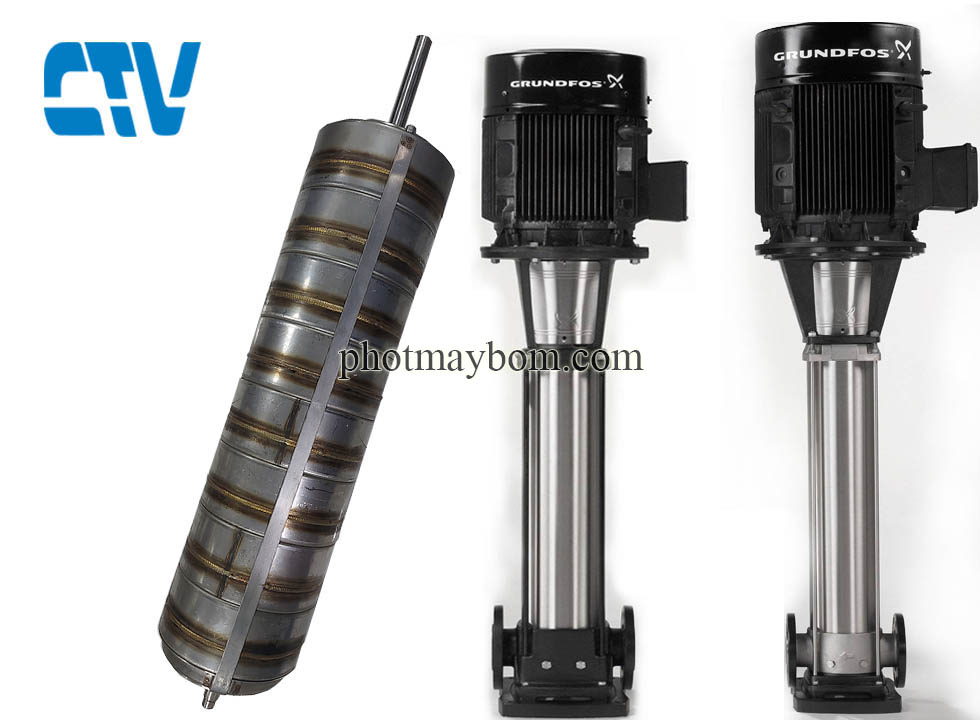Ốp buồng cánh đa tầng trục đứng Grundfos CR 90-2-2